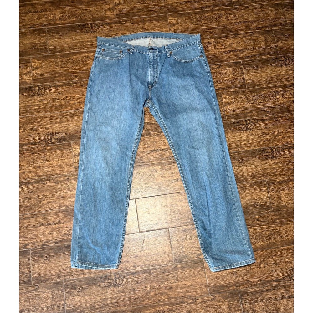 Levi's Light Wash Straight Leg Button Fly Jeans 38x32